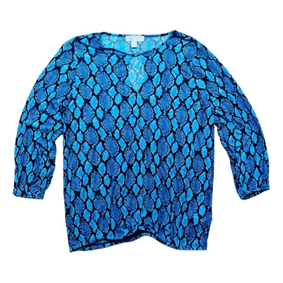 Pre-owned Michael Kors Blouse In Blue