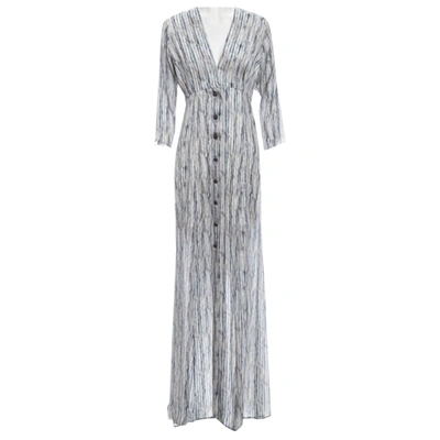 Pre-owned Theyskens' Theory Maxi Dress In Blue