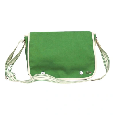 Pre-owned Lacoste Cloth Crossbody Bag In Green