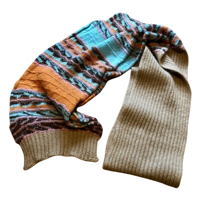Pre-owned M Missoni Wool Scarf In Multicolour