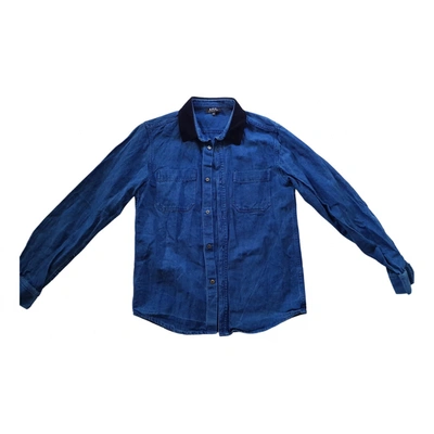 Pre-owned Apc Shirt In Blue