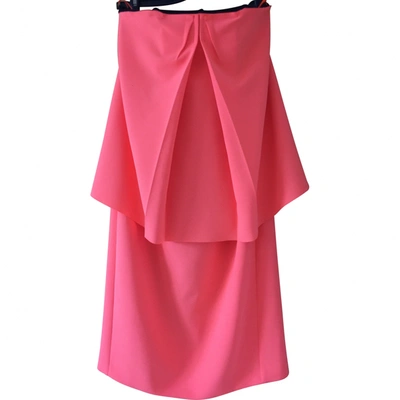 Pre-owned Cã©dric Charlier Dress In Pink