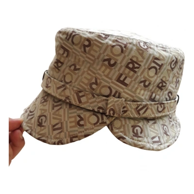 Pre-owned Ferragamo Cloth Cap In Beige