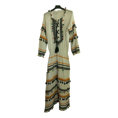 Pre-owned Dodo Bar Or Maxi Dress In White