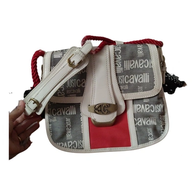 Pre-owned Just Cavalli Leather Handbag In White