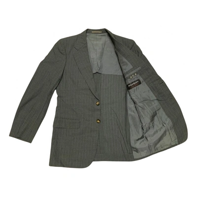 Pre-owned Saint Laurent Cashmere Suit In Grey