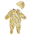 VERSACE BABY PRINTED ONESIE AND HAT SET,P00588289