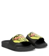 VERSACE MEDUSA EMOJI RUBBER SLIDES,P00611307