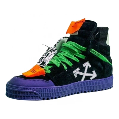 Pre-owned Off-white Leather High Trainers In Multicolour