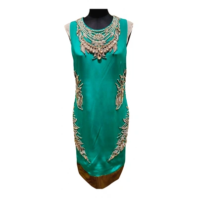 Pre-owned Thakoon Silk Mid-length Dress In Green