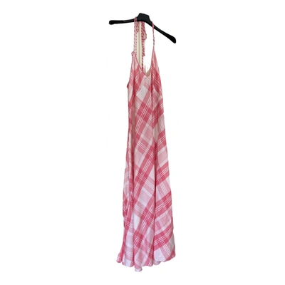 Pre-owned Polo Ralph Lauren Maxi Dress In Pink