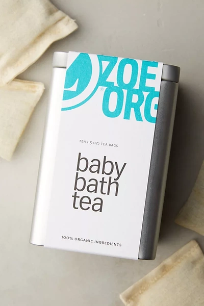Zoe Organics Baby Bath Tea In White