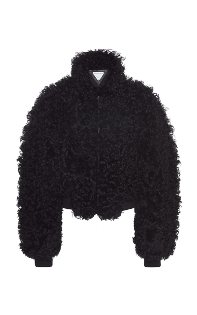 Bottega Veneta Shearling Blouson In Black