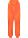 Daily Paper Lex Tie-dye Cotton Track Pants In Orange