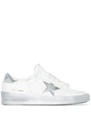 Golden Goose Women Stardan Sneakers With Laminated Star In White