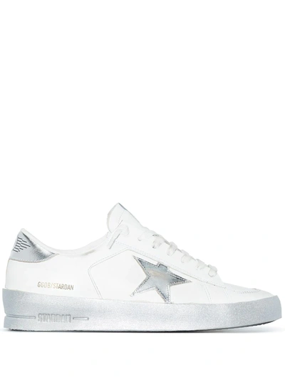Golden Goose Stardan Leather Low-top Sneakers In White