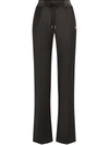 Dolce & Gabbana Straight-leg Twill Trousers In Schwarz