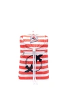 PINKO PACKABLE STRIPED BACKPACK