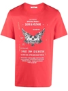 Zadig & Voltaire Courtney Graphic Print T-shirt In Rot