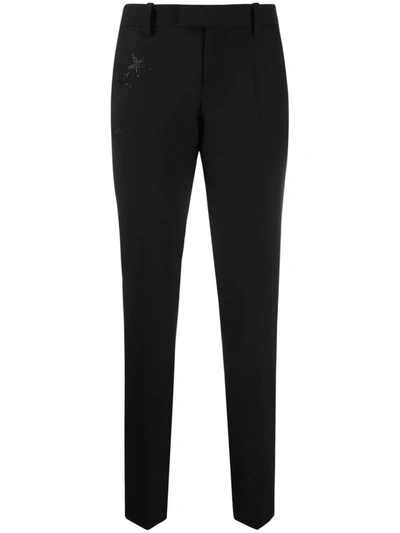 Zadig & Voltaire Paula Contrast Side Stripes Trousers In Schwarz
