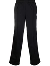 Marcelo Burlon County Of Milan Cross-logo Side-stripe Track Pants In Schwarz