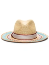 MISSONI EMBROIDERED STRAW TRILBY HAT