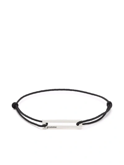 Le Gramme Sterling Silver Le 1.7g Perforated Cord Bracelet