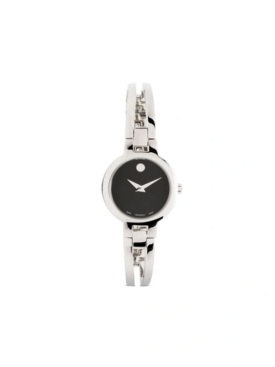 Movado Amorosa Stainless Steel 24mm In Black