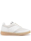 Mm6 Maison Margiela 6 Court Low-top Sneakers In White
