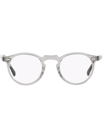 Oliver Peoples Gregory Peck Round-frame Glasses In Grau