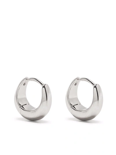Tom Wood Ice Huggie Earrings In Silber