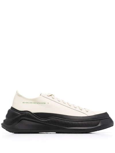 Oamc Free Solo Leather Trainers In White