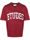 Etudes Studio Burgundy Spirit 'études' University T-shirt In Rot