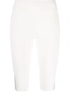 Victoria Beckham Off-white 3/4 Capri Legging Shorts