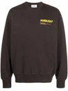 Ambush Logo-print Long-sleeve Sweatshirt In Braun