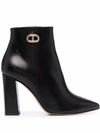 DEE OCLEPPO LATINA LEATHER ANKLE BOOTS