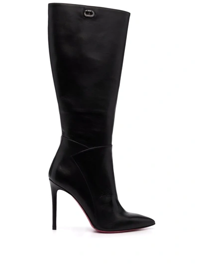 Dee Ocleppo Pointed-toe Knee-length Boots In Schwarz