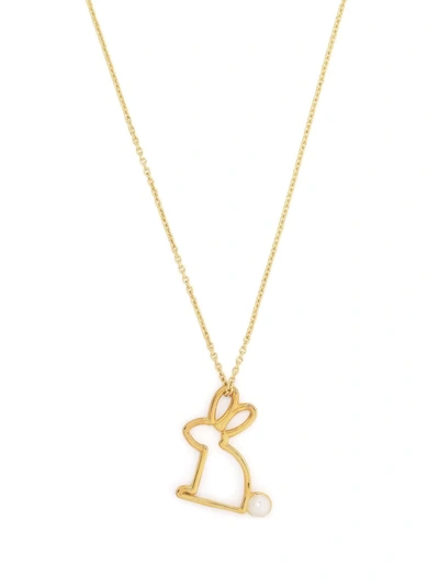 Aliita Conejito Perla Necklace In Gold