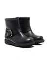 BONPOINT BUCKLE DETAIL ANKLE BOOTS