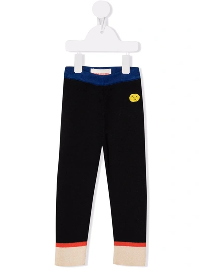 Bobo Choses Babies' Colour-block Knitted Leggings In Blue