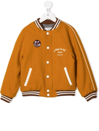 Bonpoint Teen Wool Sports Jacket In Yellow