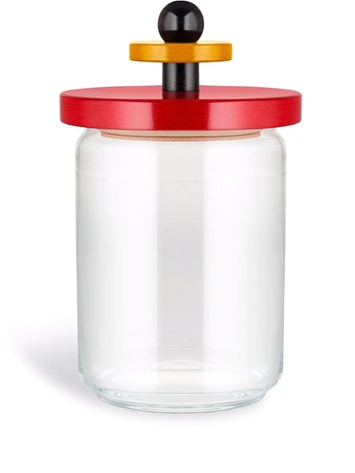 Alessi 100 Values Collection Glass Jar In Weiss