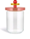 Alessi 100 Values Collection Glass Jar In Rot
