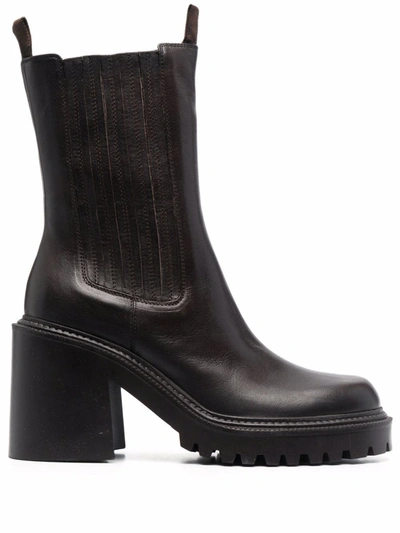 Vic Matie 90mm Ankle Boots In Braun