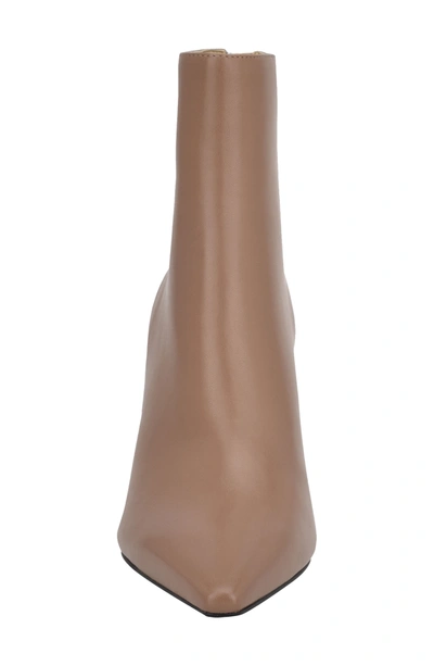 Marc Fisher Ltd Ulani Pointy Toe Bootie In Taupe Leather