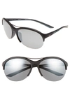 Nike Flex Momentum 66mm Sunglasses In Matte Black
