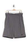 Nike Dri-fit Fleece Shorts In 071 Charcoal Heathr/black