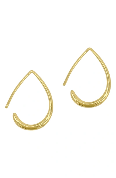 Adornia 14k Yellow Gold Vermeil Pear Wire Earrings