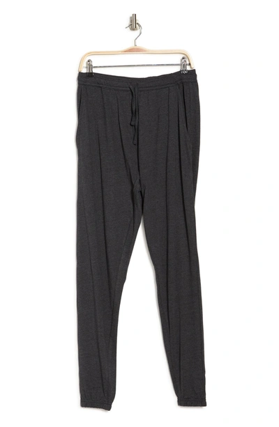 Unsimply Stitched Drawstring Sleep Pants In Dark Heather Grey