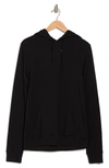 Unsimply Stitched Super Soft Drawstring Hoodie In Black